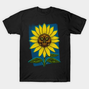 Sunflower skull T-Shirt